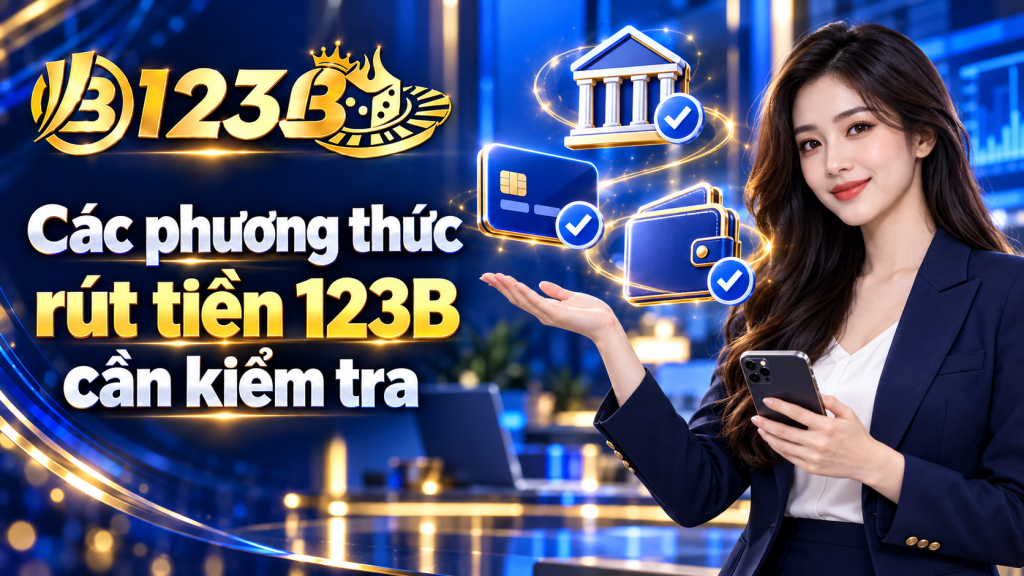 Các phương thức rút tiền 123B cần kiểm tra